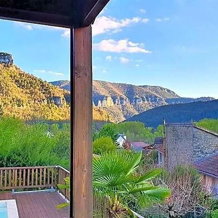 Bed & Breakfast Les Gargouilles - Piscine A Debordement Avec Vue Exceptionnelle - Gorges Du Tarn - Millau 3*